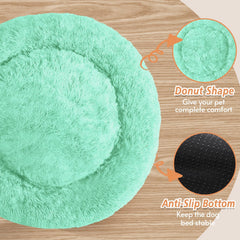 Cama dona de JOLLYVOGUE con borde elevado para cuello y cabeza