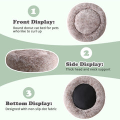 JOLLYVOGUE Cama donut con base antideslizante, estabilidad en cualquier suelo.