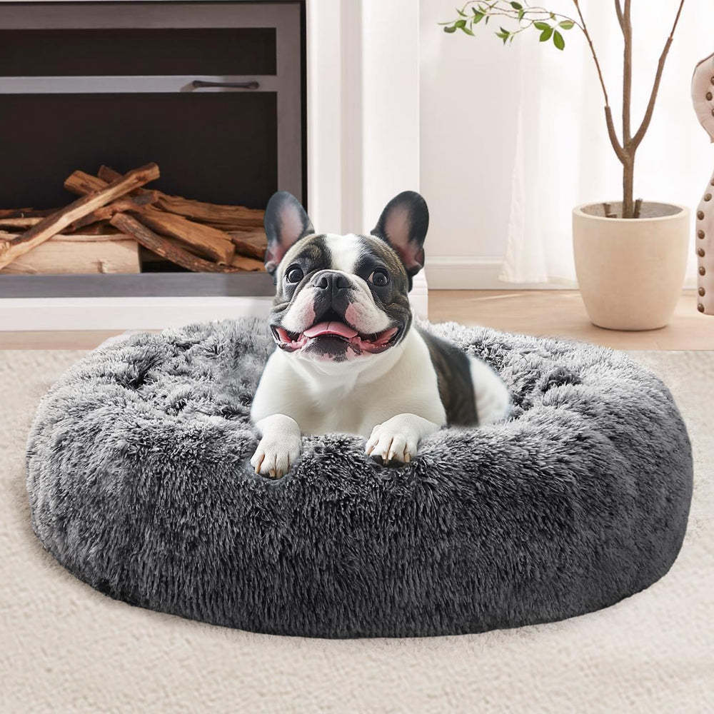 Cama JOLLYVOGUE para perro pequeño con forma de anillo, descanso cómodo.