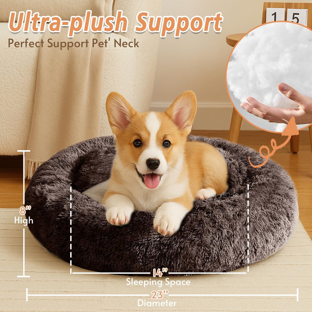 Cama JOLLYVOGUE para perro pequeño lavable-a-maquina, fácil de limpiar.