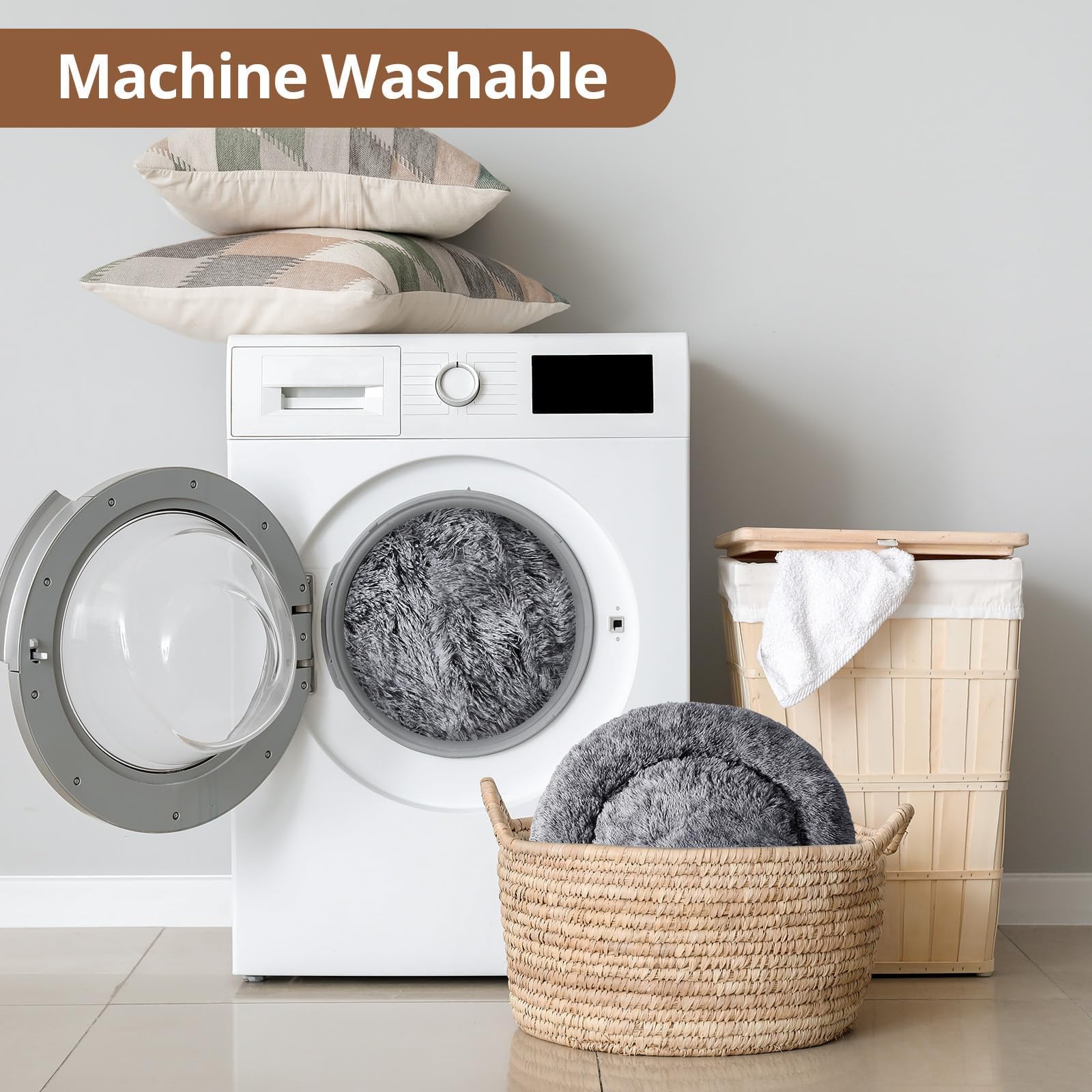 Cama JOLLYVOGUE apta para lavado a máquina, limpieza fácil