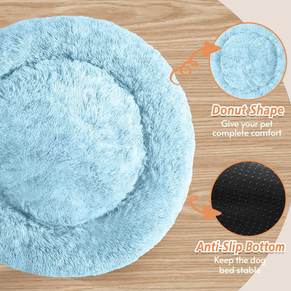 Cama suave con pelaje sintético de JOLLYVOGUE para sueño profundo.