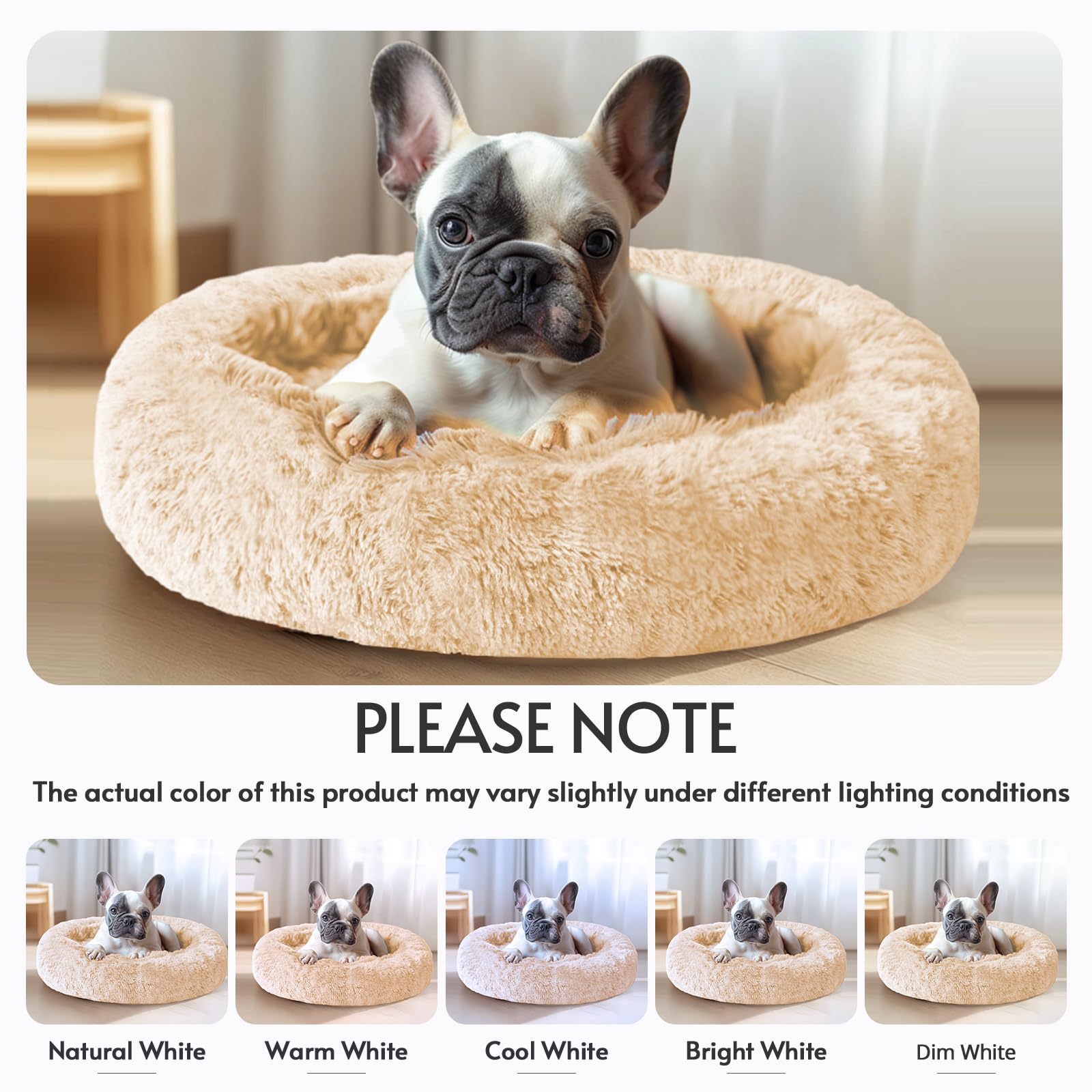 Cama JOLLYVOGUE lavable a máquina para higiene fácil.