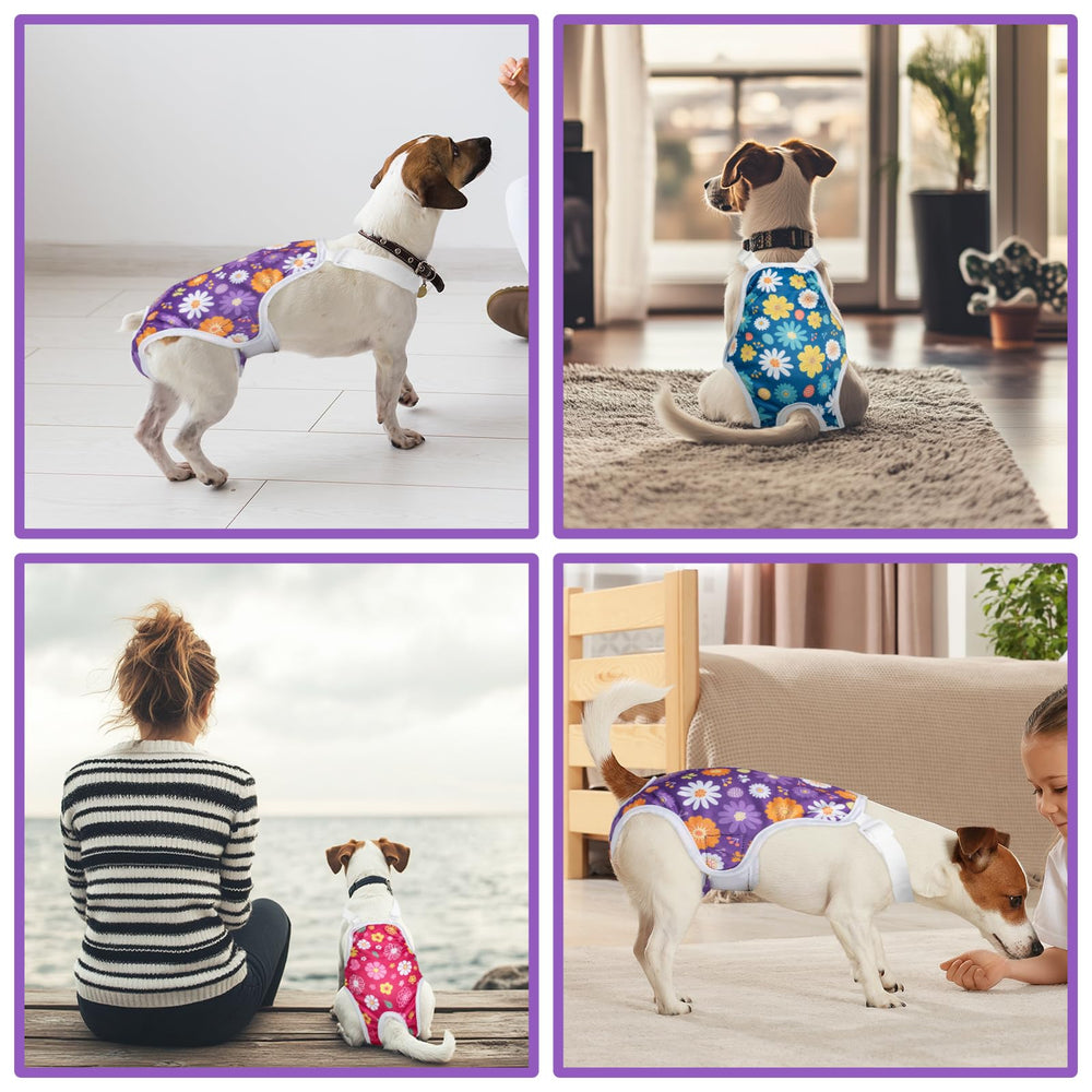 Jollywoods panal-perro ajuste cuello y piernas para mayor seguridad y movilidad.