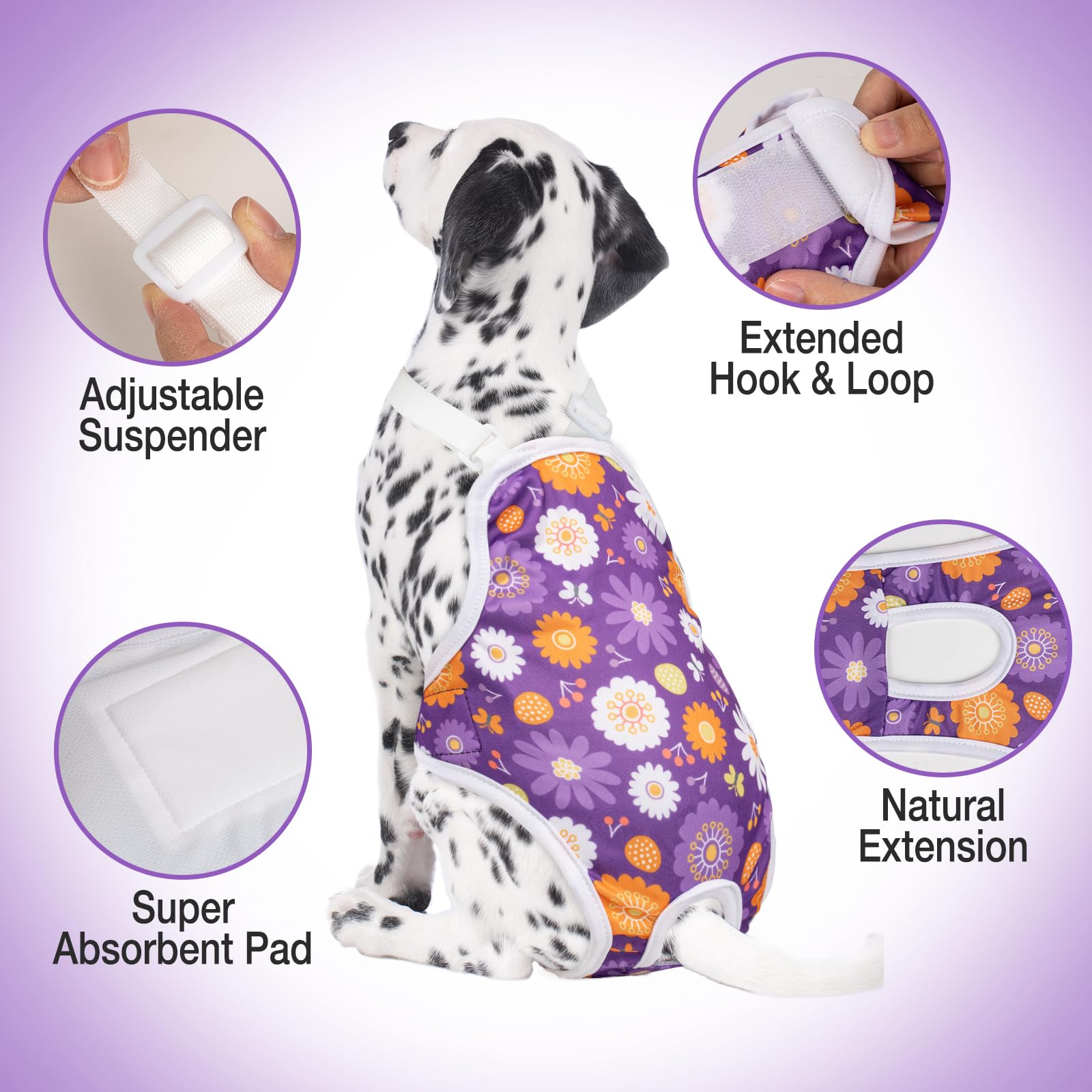 Jollywoods panal lavable, interior absorbente para control de fugas diario