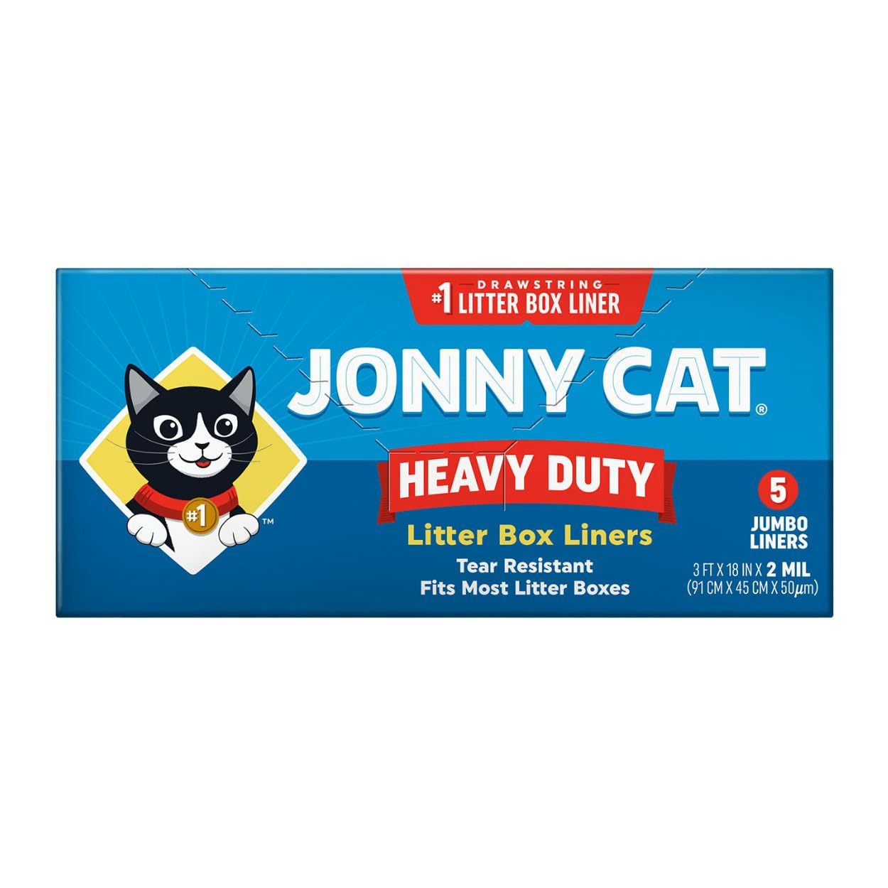 Dimensiones 3 pies x 18 pulgadas de JONNY CAT para areneros compatibles.