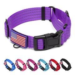 JOOCPUP collar martingale reflectivo con bandera aumenta visibilidad nocturna.