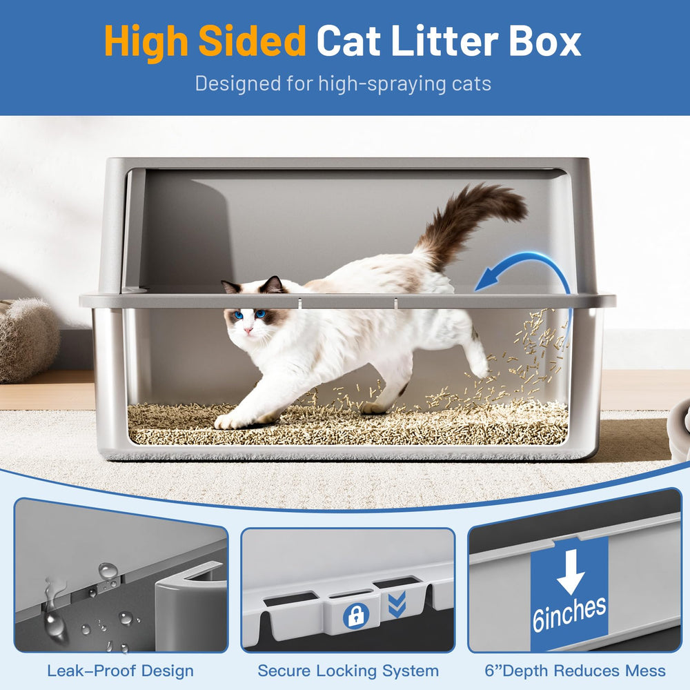 Jotesnew caja de acero inoxidable, superficie lisa y resistente a olores