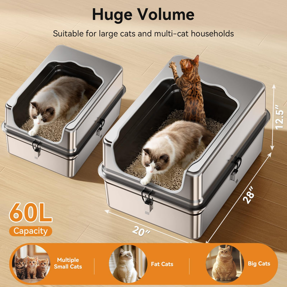 Caja de arena Jotesnew XXXL de gran capacidad para varias mascotas