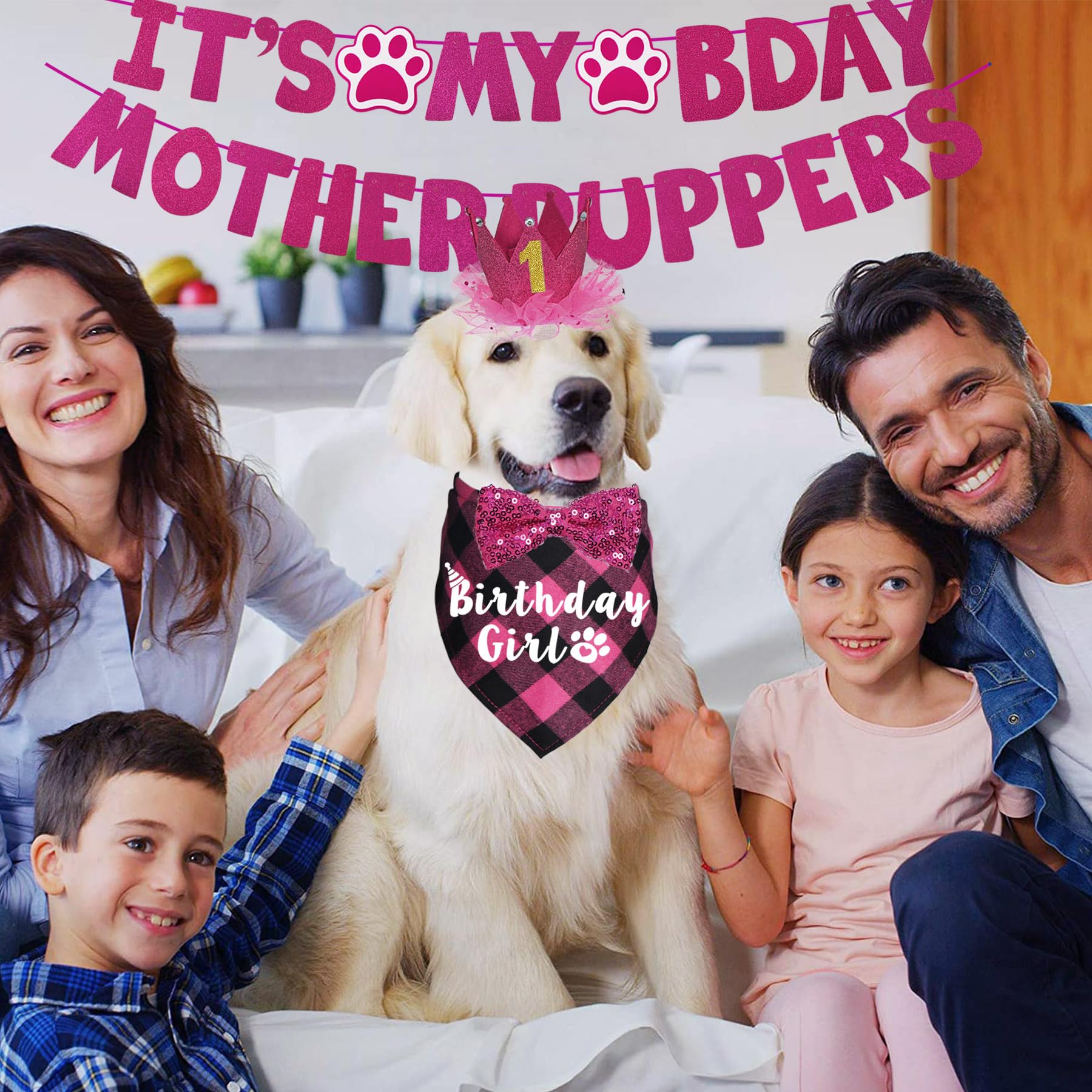 Kit de decoración de cumpleaños JOTFA para perros, ideal para fotos