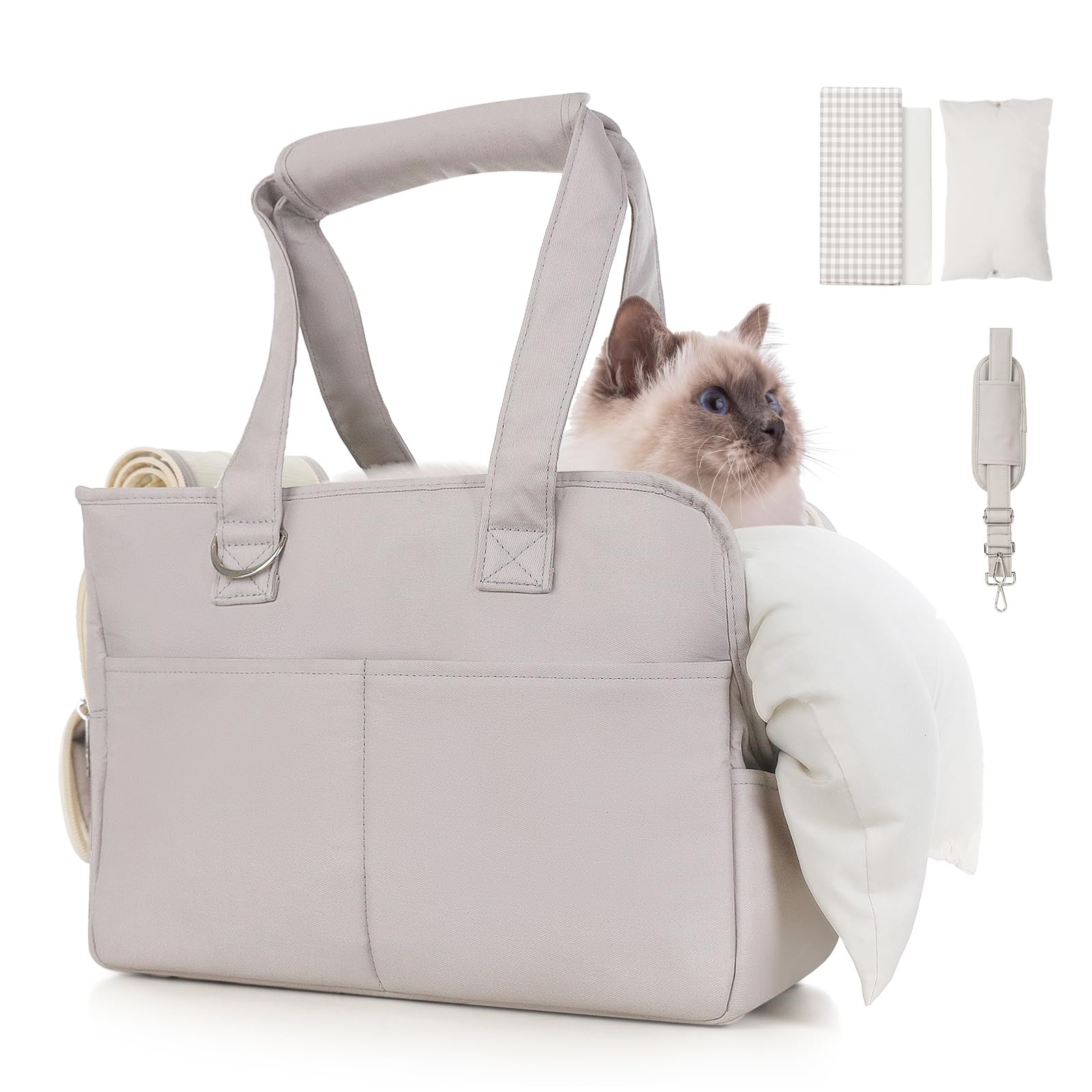 JourCraf bolso para perro pequeño transpirable, ideal para viajes cortos
