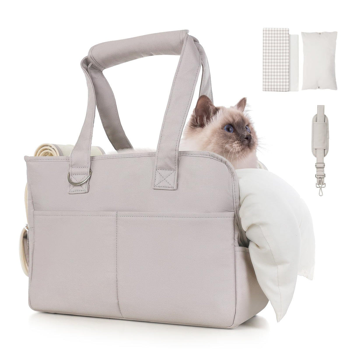 JourCraf bolso para perro pequeño transpirable, ideal para viajes cortos