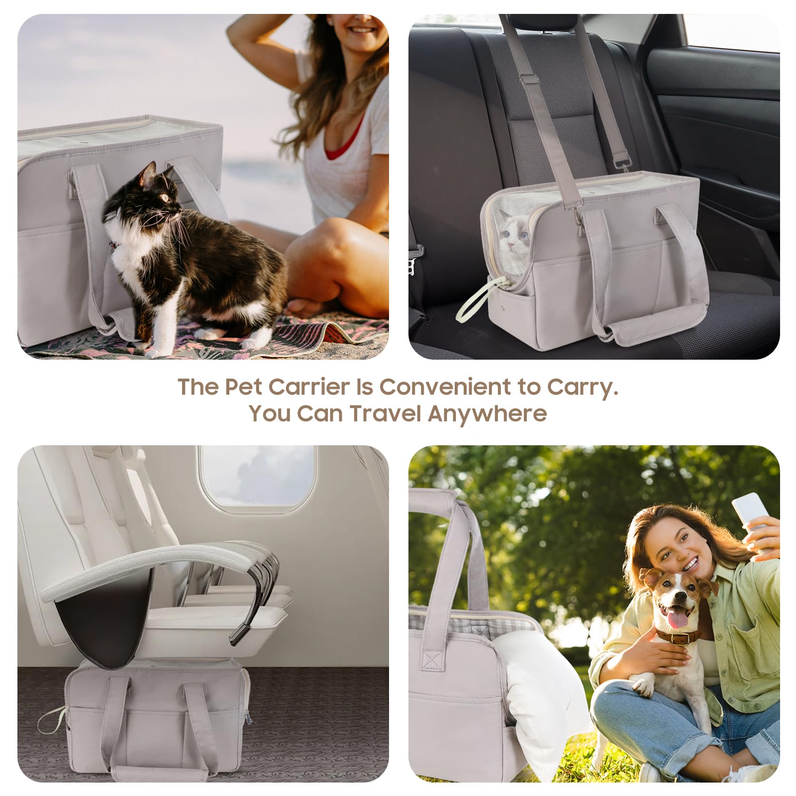 JourCraf Portador de bolso para perros – lavable a máquina para limpieza rápida.