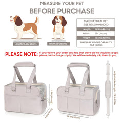 JourCraf Portador de bolso para perros – ventilación con malla para observar el entorno.