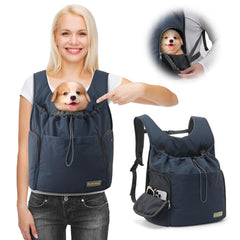 JourCraf Mochila Portador Frontal para Perro, ventilada, ideal para paseos cortos y seguros