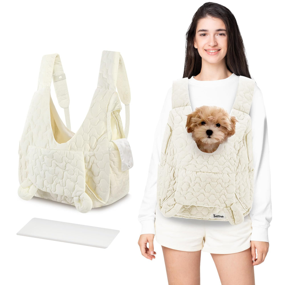 JourCraf Mochila portamascotas, vista frontal para viajar con tu mascota con comodidad.