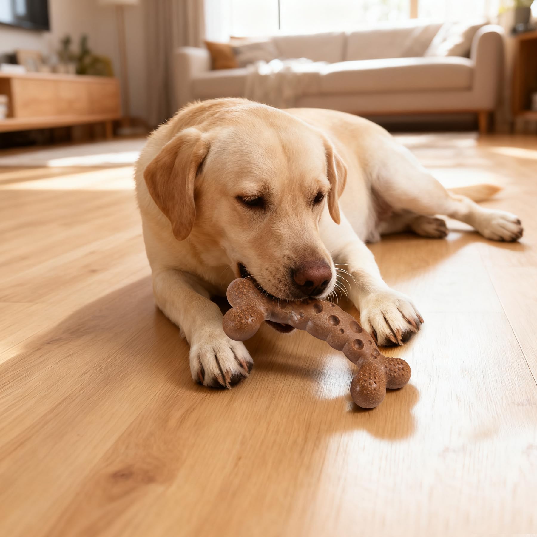 JoviQ Regalo Ideal para Perros, fomenta hábitos de masticación saludables.