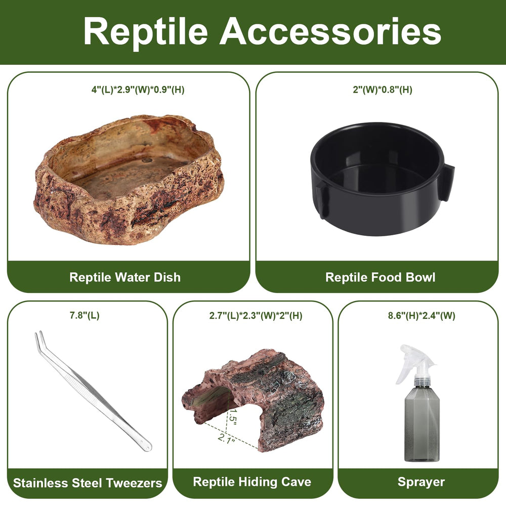 JoviQ Terrario PC Reptil Taza Alimento: zona higiénica para alimentar