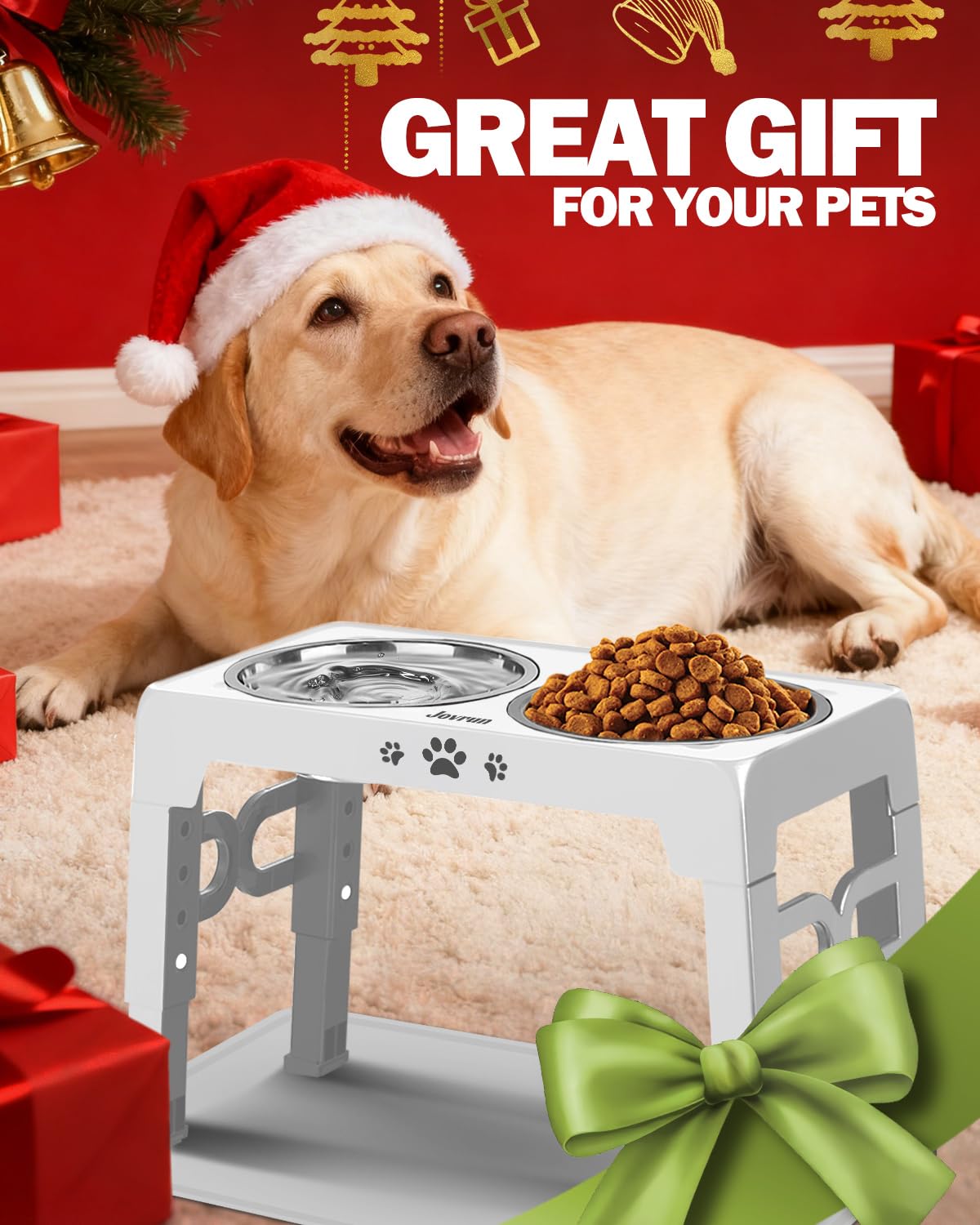 Jovrun, regalo ideal para perros con comederos elevados.