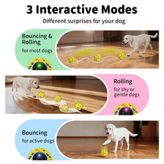 JoyBruko bola automática rodante para perros, mantiene a tu mascota entretenida sobre la marcha.