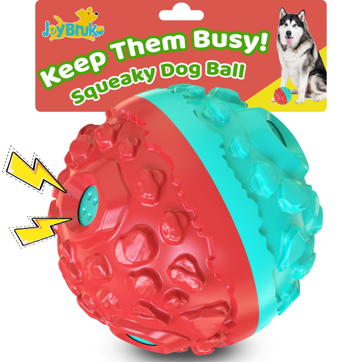 JoyBruko pelota para perros agresivos, duradera para morder y jugar.