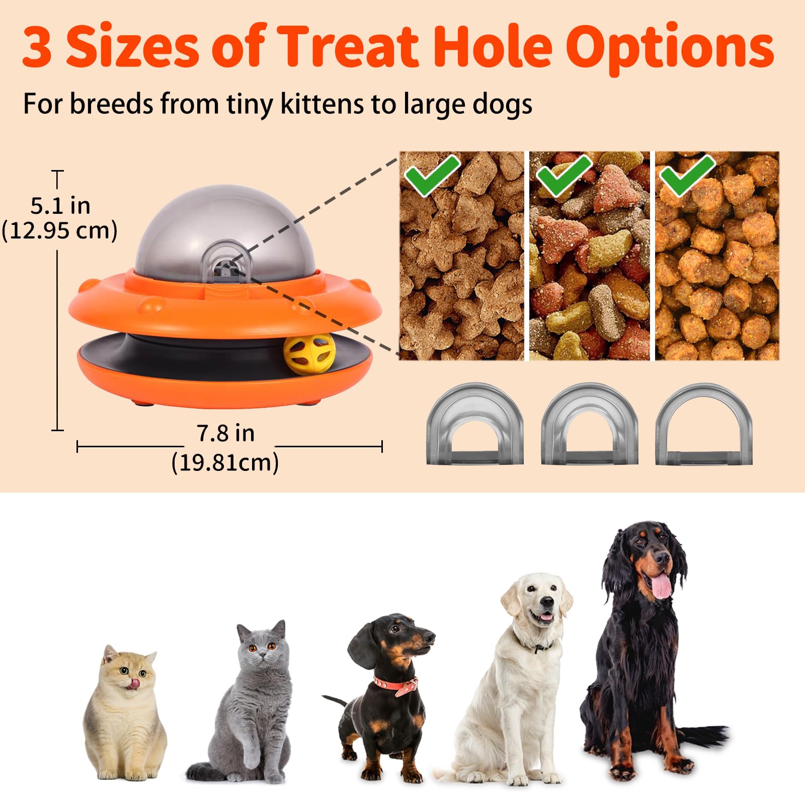 JoyBruko juguete cognitivo para gatos y perros, ideal para estimulación mental.
