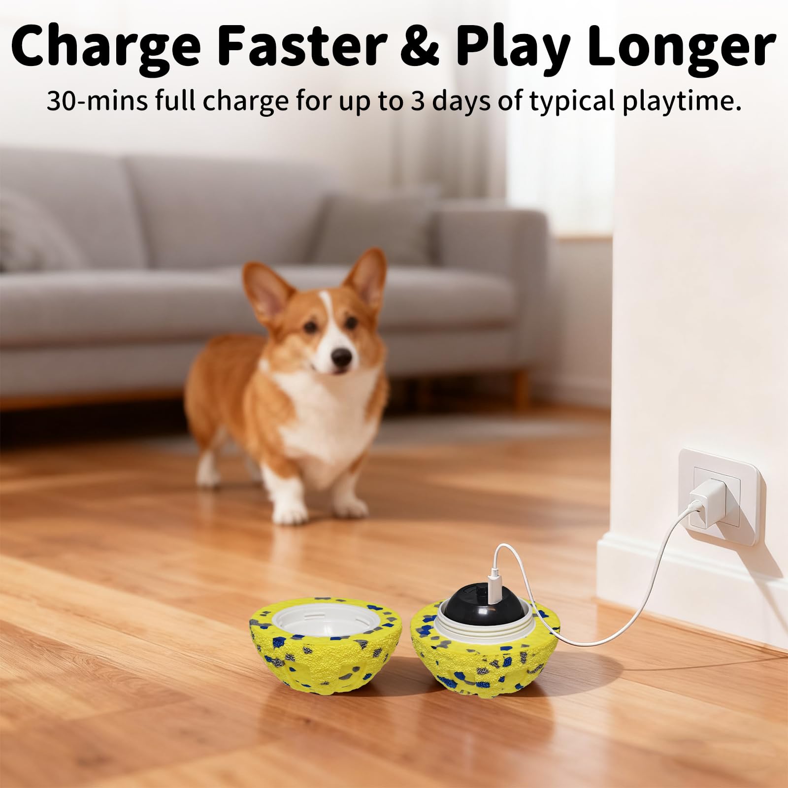 JoyBruko juguete perro uso casa exterior, ideal para juego en interiores o exteriores.