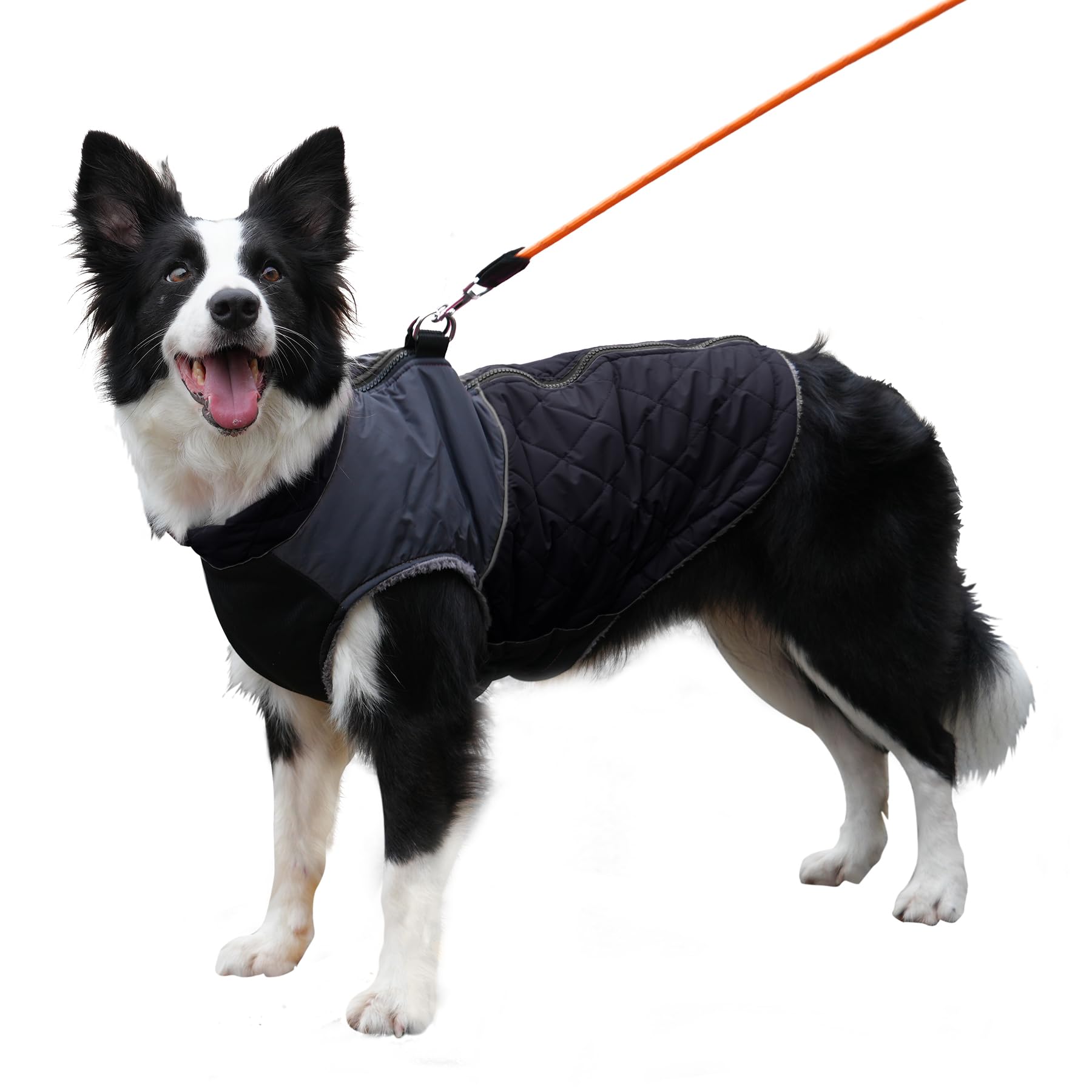 JoyDaog abrigo polar para perro grande XXL con forro cálido para inviernos fríos.