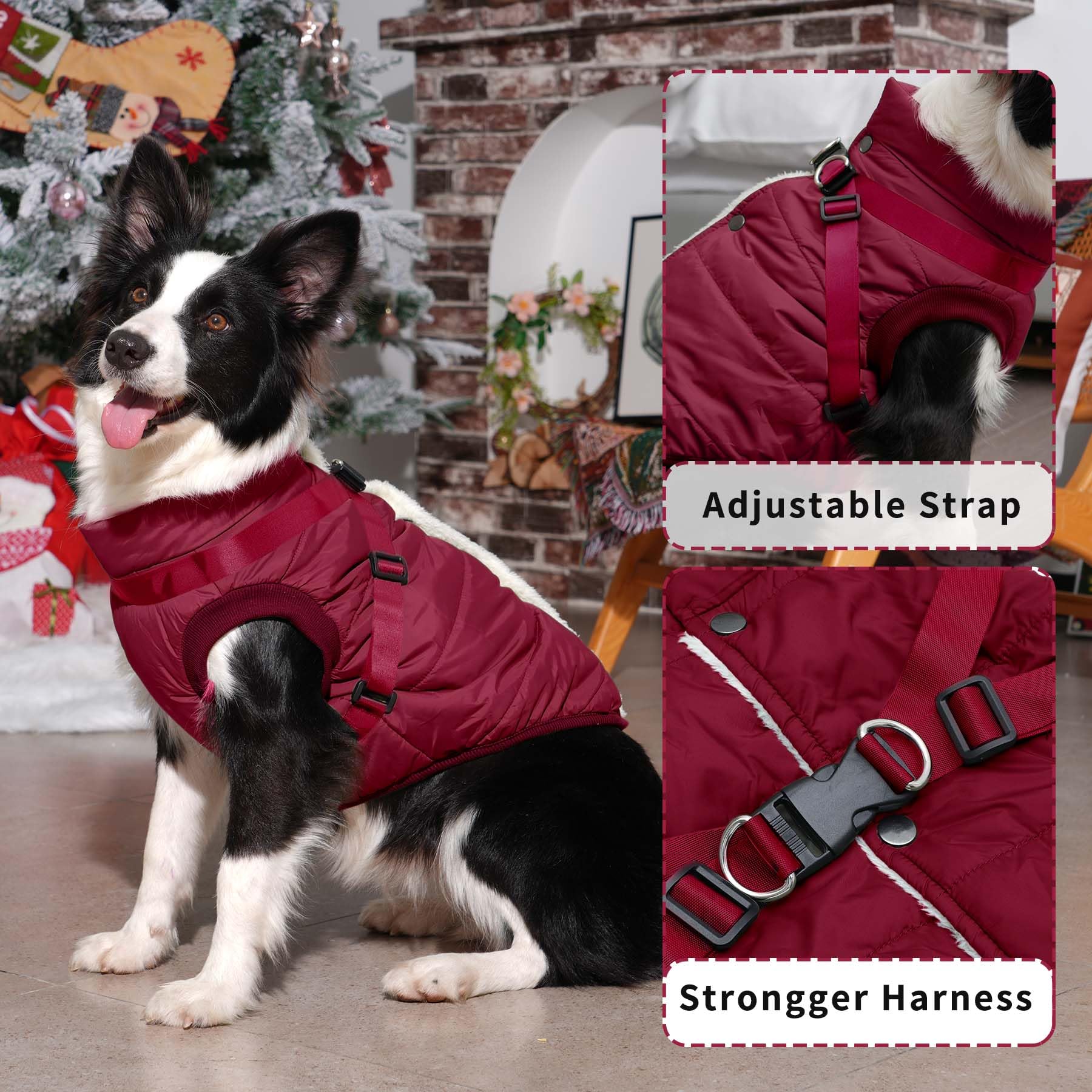 JoyDaog cazadora para perro con forro felpa suave y cómodo.