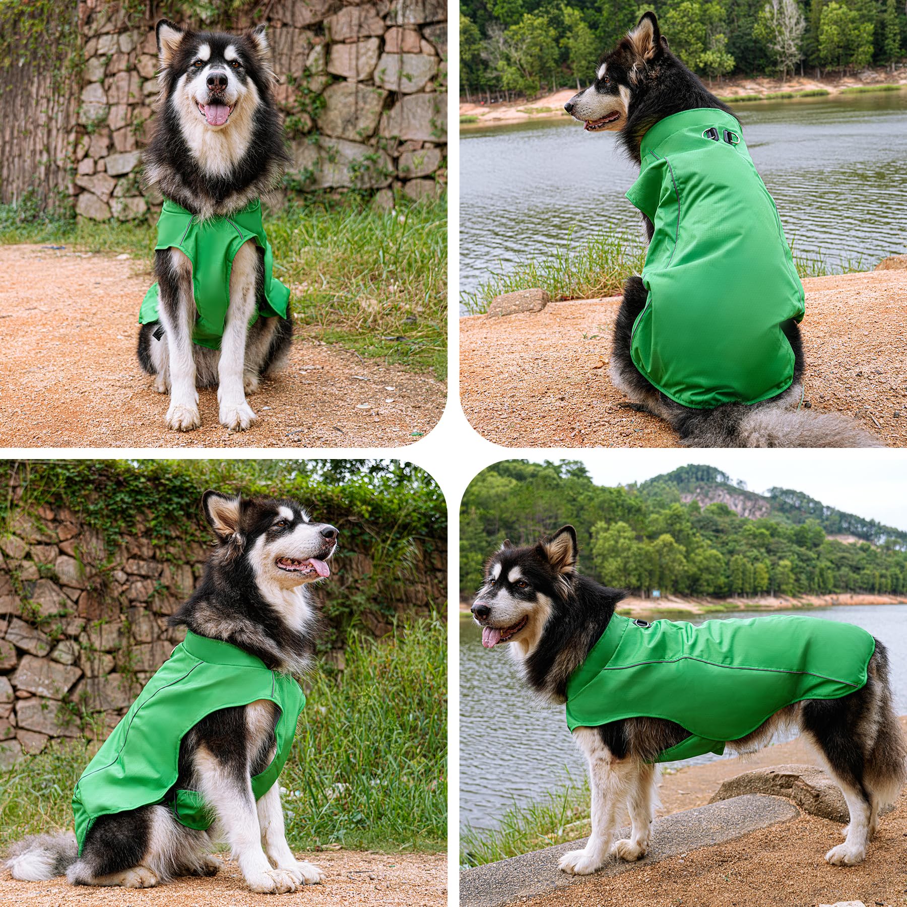 JoyDaog chaqueta con cierre lateral y ajuste para un confort diario.