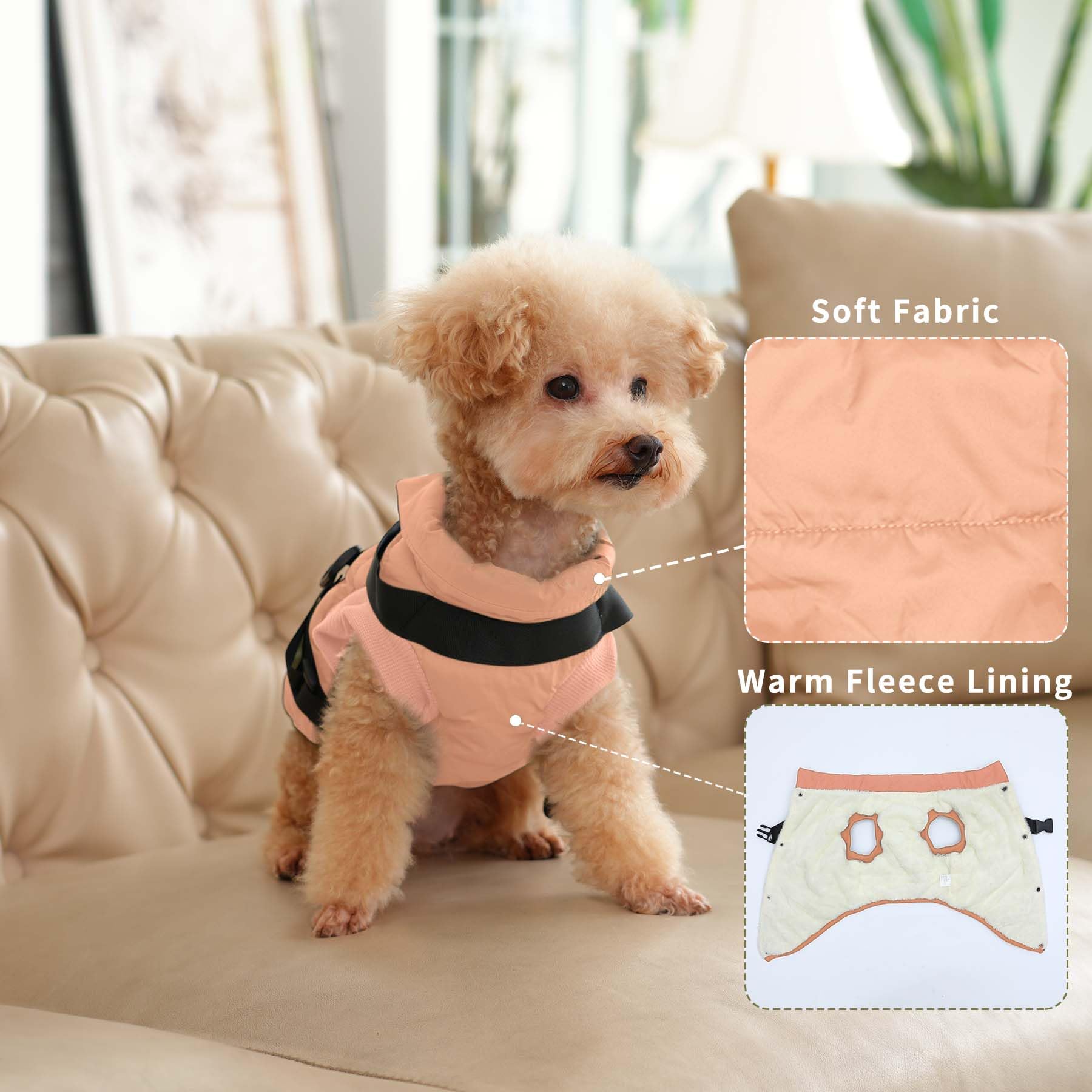 JoyDaog talla XXXL para perros grandes en color naranja claro