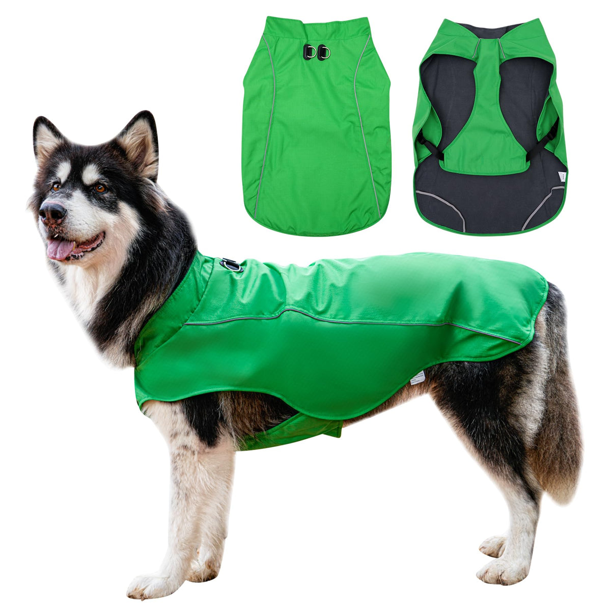 JoyDaog chaqueta-impermeable-perro-grande para paseos en lluvia