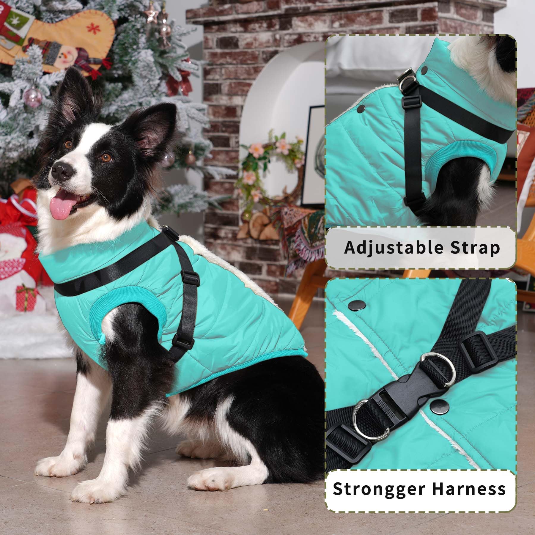 JoyDaog chaqueta con arnés integrado, distribución equilibrada de las cargas durante caminatas.
