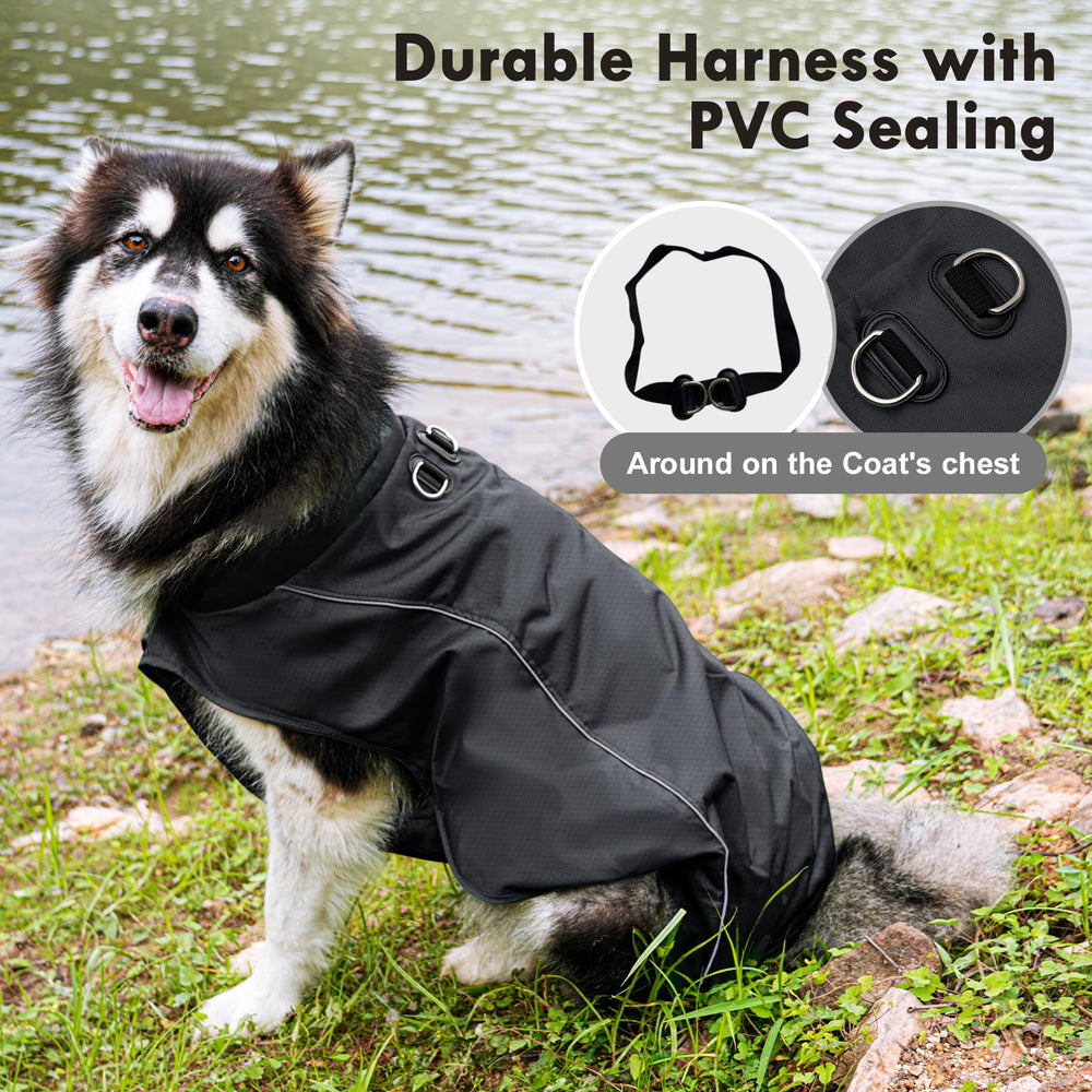 JoyDaog chaqueta para perro grande con forro de felpa cálida