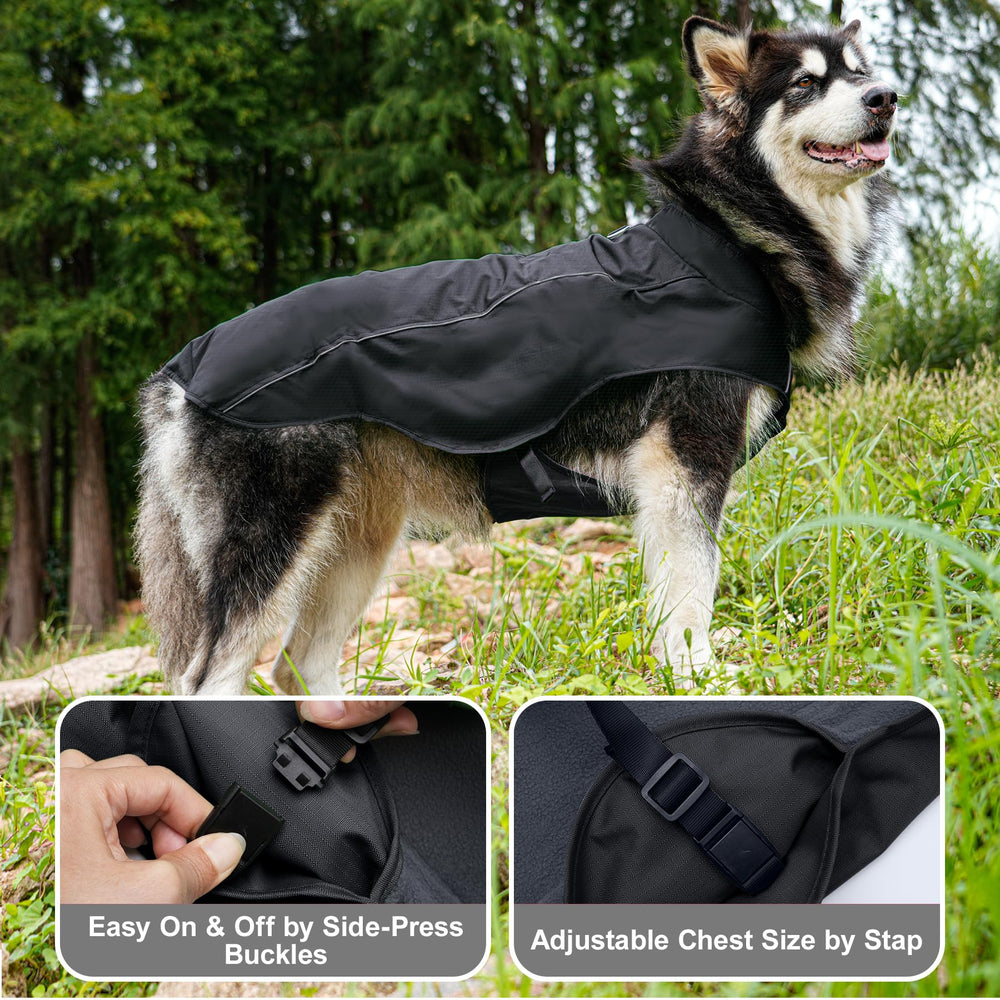 JoyDaog chaqueta para perro grande tela impermeable y resistente al viento