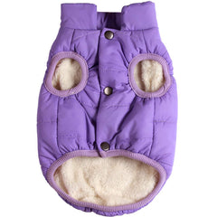 JoyDaog chaqueta para perro con forro polar rosa XS, abrigo cálido para paseos fríos