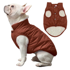 JoyDaog chaqueta para perro dorso con forro de felpa y protección suave