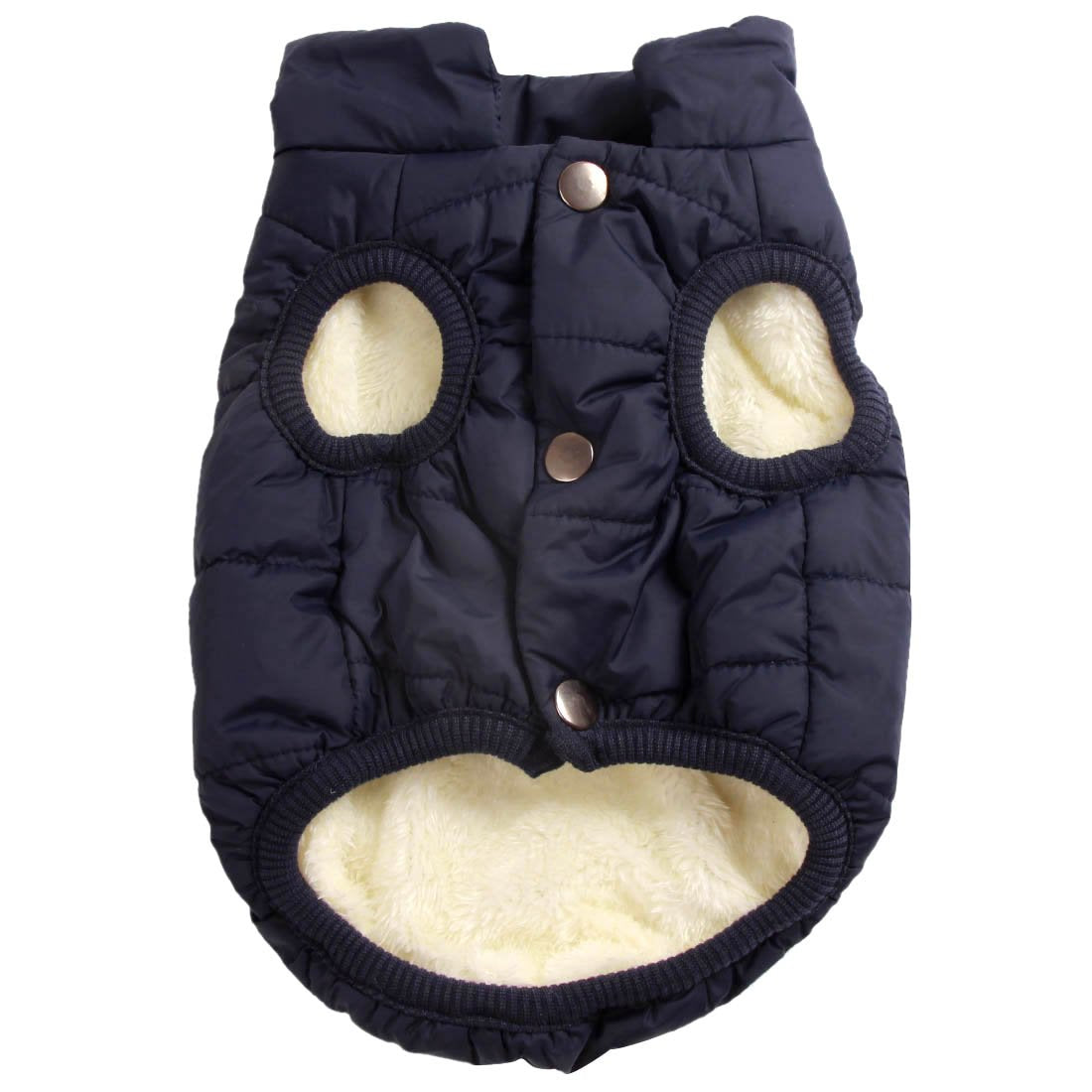 JoyDaog chaqueta para perro con dos capas y forro polar, ideal para paseos invernales.