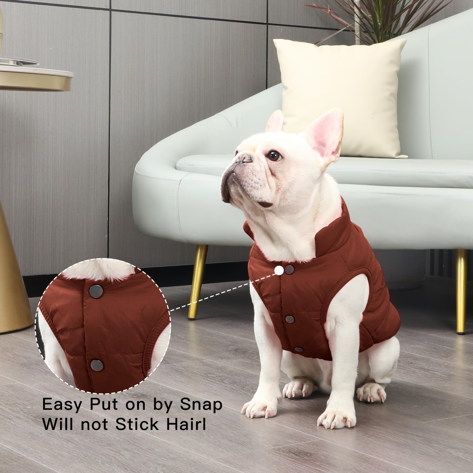 JoyDaog chaqueta con elásticos en patas y cintura para ajuste cómodo