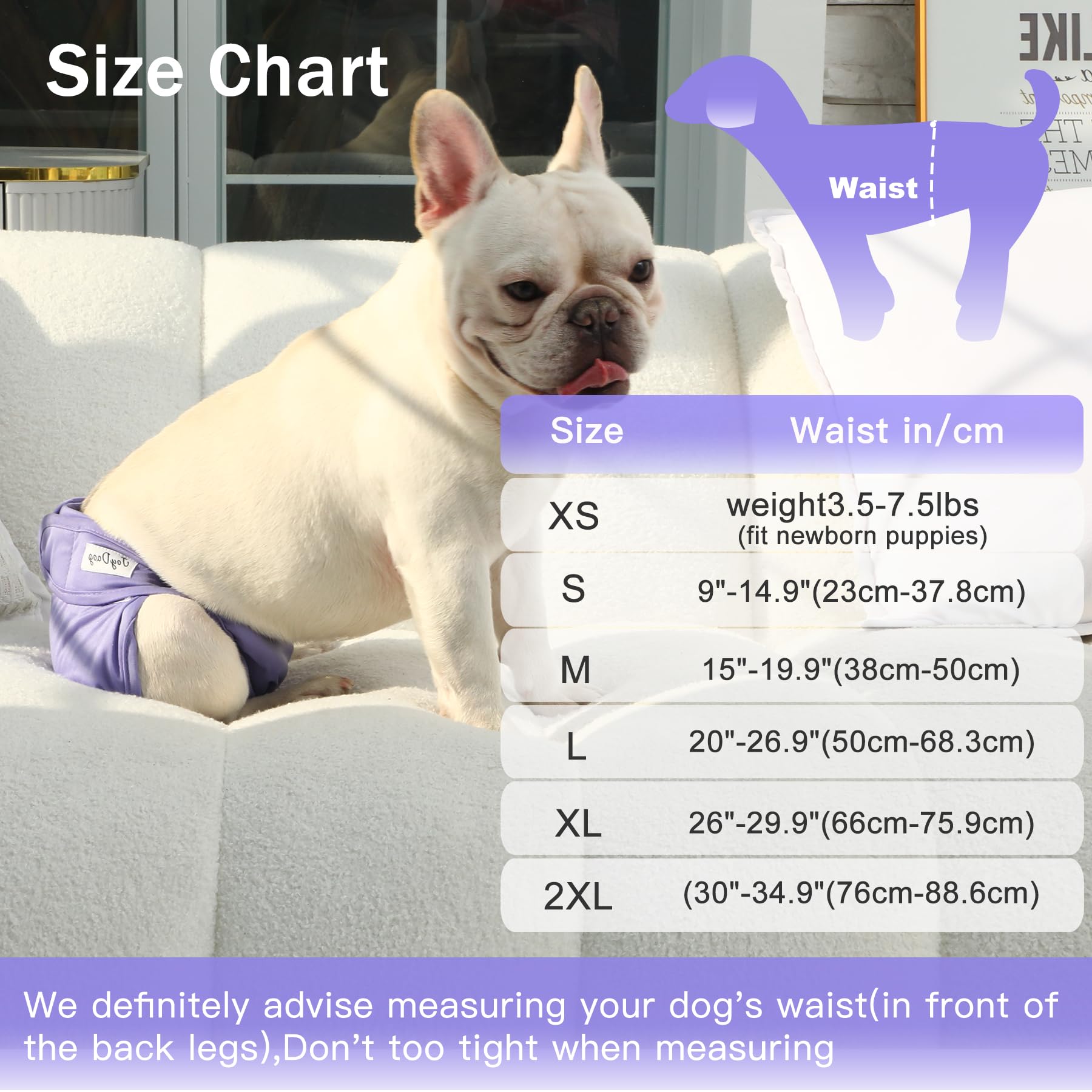 JoyDaog pañales para perro medio con absorción fuerte para mayor sequedad