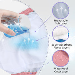 JoyDaog pañales para perro medio con capa exterior impermeable que protege muebles