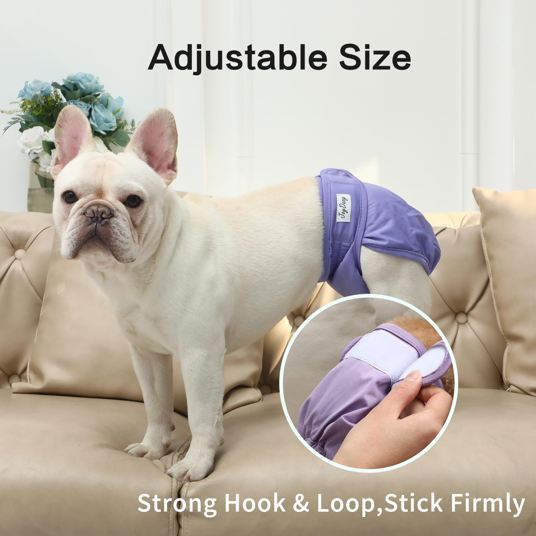 JoyDaog pañales para perro medio con tejido de malla suave para la piel