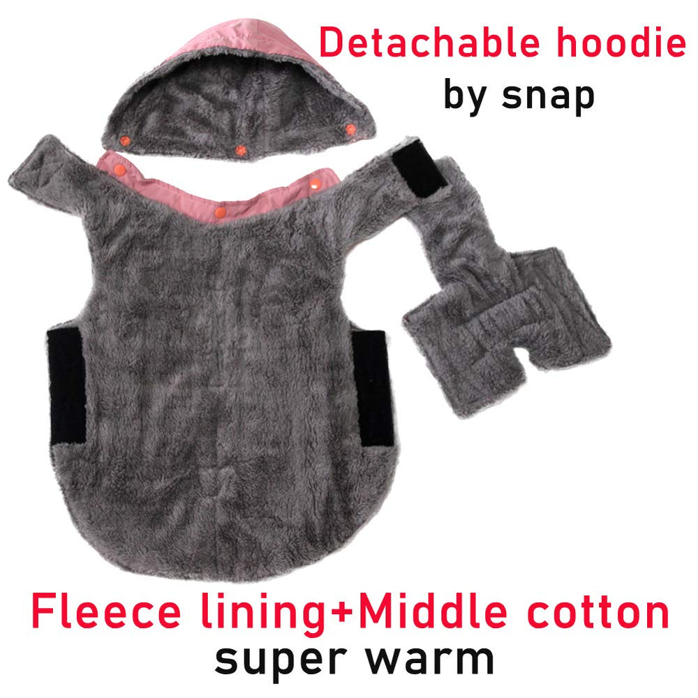 JoyDaog sudadera de tres capas mantiene el calor suave.