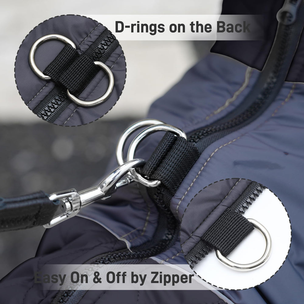 JoyDaog tejido impermeable, chaleco para perro pequeño, ideal para días de lluvia.