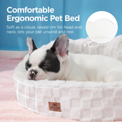 Joydeco cama nube, funda lavable blanca para limpieza fácil