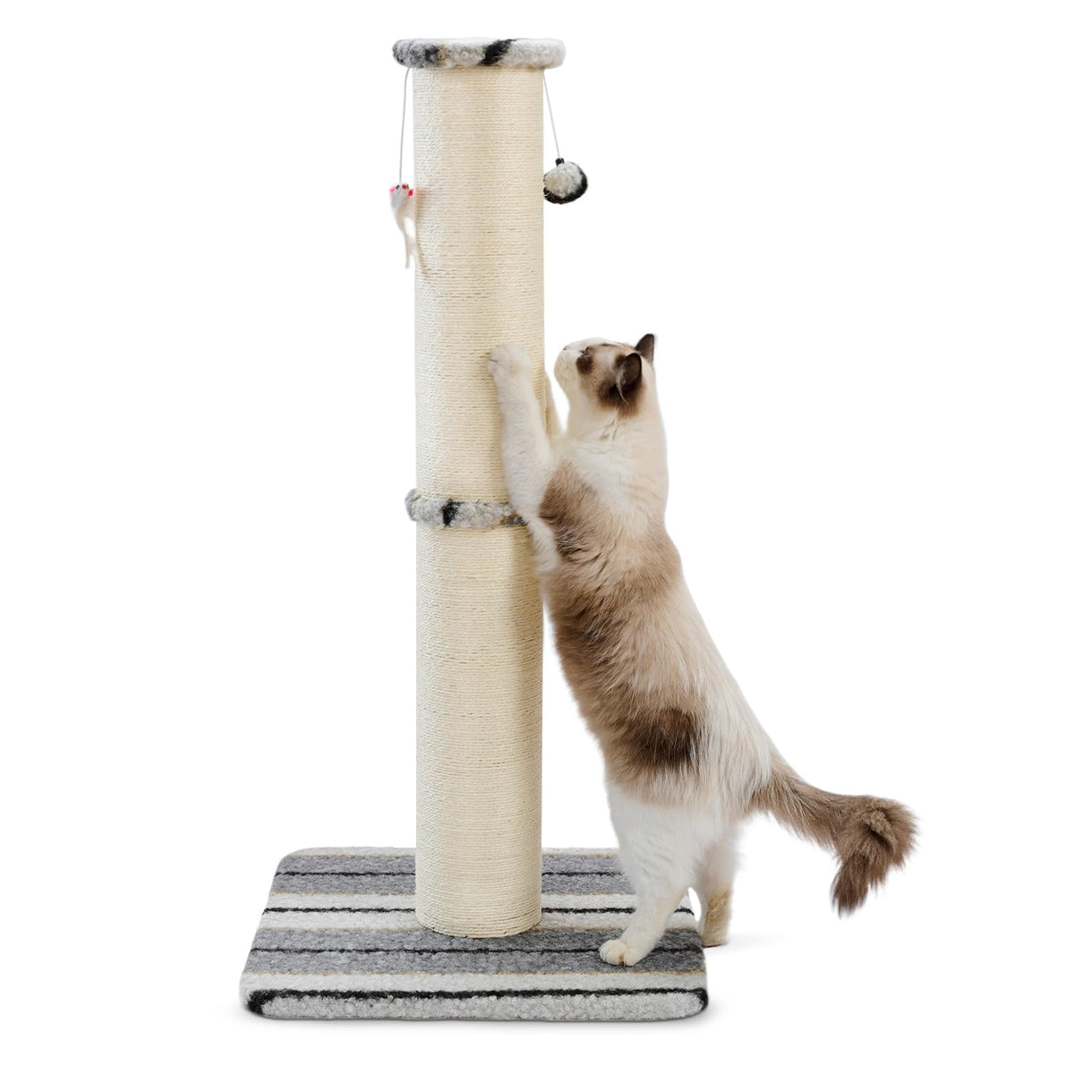 Joydeco poste rascador para gatos con base de madera estable