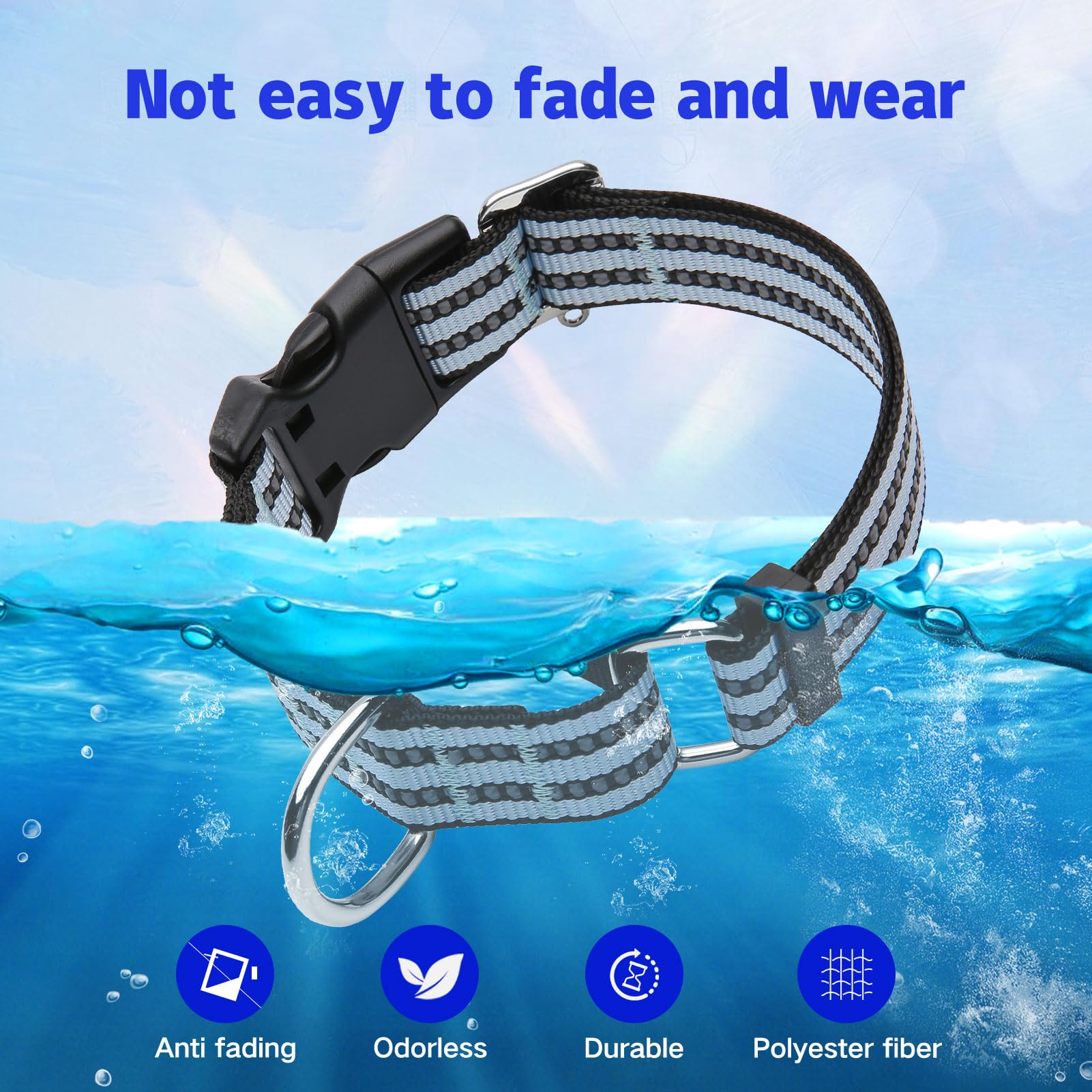 Joyeeiioo collar martingale fácil de limpiar para perros.
