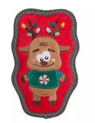 Joyhound Reno navideño con suéter de menta y astas iluminadas, ideal para juego interactivo.