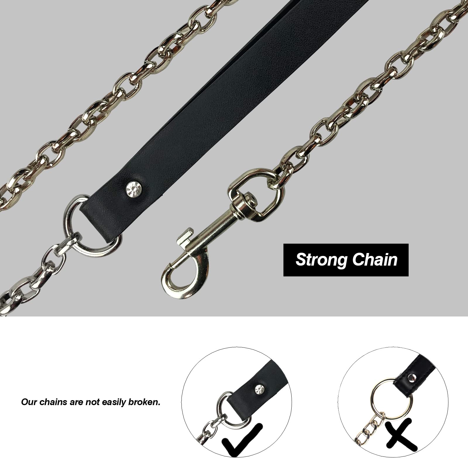 Joymin cadena-leash 360 grados, seguridad y estabilidad en paseos.