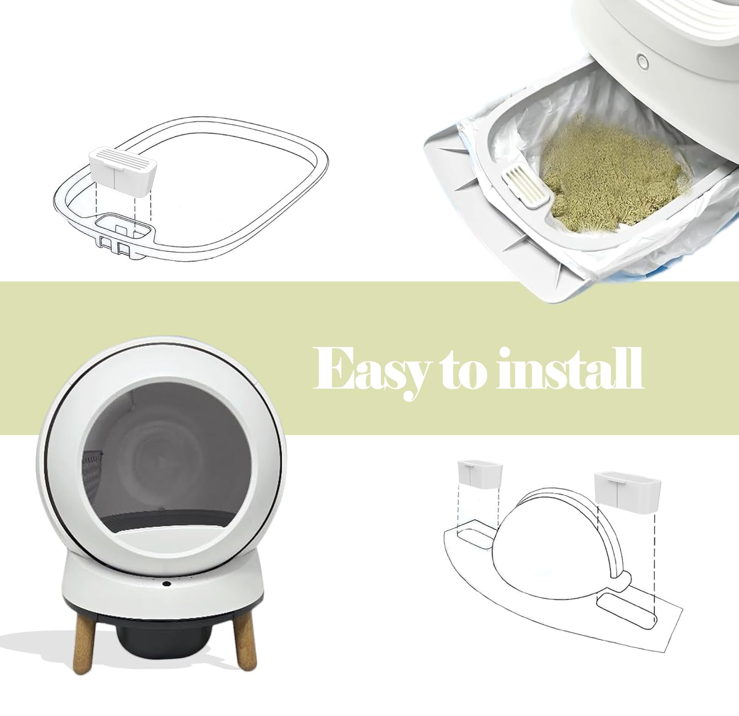 Joymiuz compatibilidad con PetSafe ScoopFree y HHOLOVE